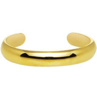 Solid 14K Yellow Gold Band Toe Ring Jewelry