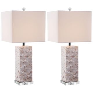 Indoor 1 light Homer Sea Shell Table Lamps (Set of 2)