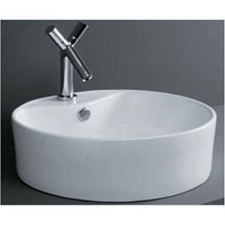 Round Flush Porcelain Bathroom Vessel Sink Today $119.99