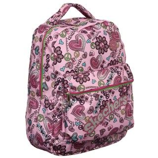 Skechers Pink Paisley Heart 17.5 inch Backpack