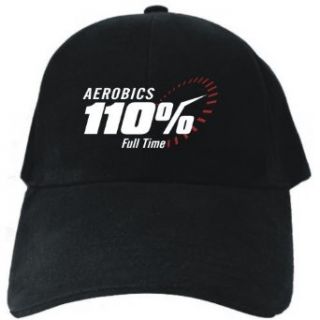 Aerobics 110% FULL TIME Black Baseball Cap Unisex