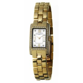 Baume & Mercier Womens Hampton 18k Gold Quartz Diamond Watch