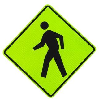 Elderlee, Inc. 9830.112 Pedestrian Crossing Sign 3M Diamond Grade