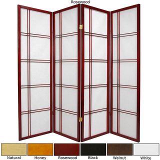 Spruce Wood 60 inch Double Cross 4 panel Room Divider (China