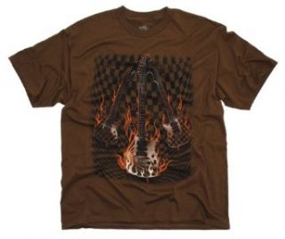 Ink Inc Checkered Guitars Graphic T Shirt Clothing
