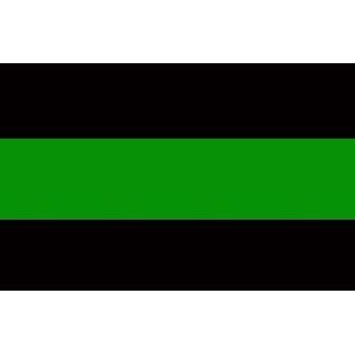Thin Green Line Reflective Decal   Correctional / Police