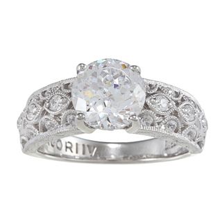 Tacori IV Cubic Zirconia Epiphany Round cut Solitaire Ring