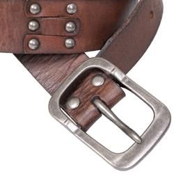 Journee Collection Womens Studded Casual Leather Belt