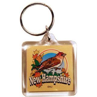 New Hampshire Keychain Lucite 3 View (96 Pack) Home
