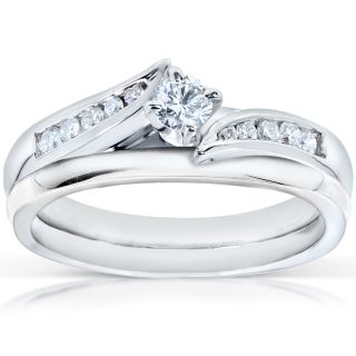 14k White Gold 1/4ct TDW Diamond Bridal Ring Set Today $739.99 5.0 (1