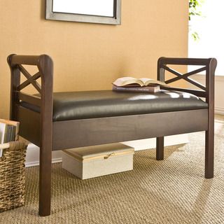 Sussex Faux Leather Storage Bench