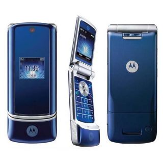 Motorola KRZR K1 Blue Unlocked GSM Cell Phone (Refurbished