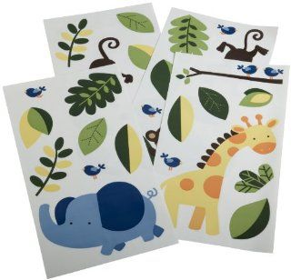 Kids Line Jungle 123 Wall Decals, Brown Baby