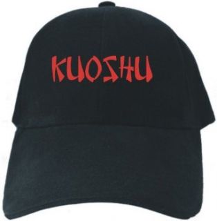 Caps Black Embroidery  Kuoshu Oriental Style  Martial