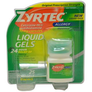 Zyrtec Antihistamine10mg Liquid Gels (25 Count)