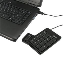 Belkin USB Retractable Black Travel Mouse/ SYBA USB Numeric Keypad
