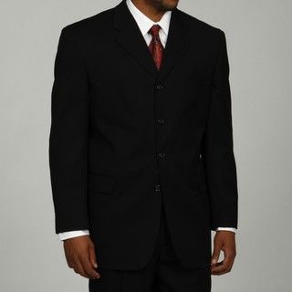 Bendetti Mens Black Wool 4 button Suit