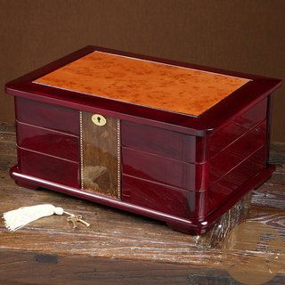 Christopher Knight Home Large Cherry Swing out Compartment Jewelry Box