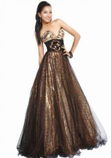 Jovani 71565, Metallic Strapless Dress Clothing