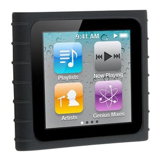 Black Silicone Skin Case for Apple iPod Nano 6th Gen