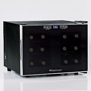 Wine Enthusiast Silent 12 Bottle Dual Zone Touchscreen