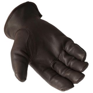 Daxx Mens Top Grain Deerskin Leather Bird Dog Print Lined Gloves