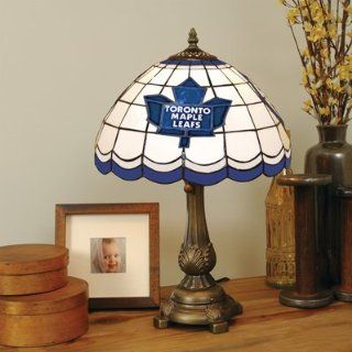 Toronto Maple Leafs NHL Stained Glass Table Lamp Sports