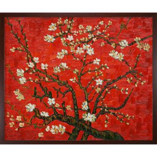 Van Gogh Branches Of An Almond Tree In Blossom Framed Canvas Art