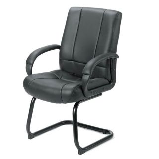 Boss Black Vinyl Mid back Sled Base Guest Chair Today $95.99 4.2 (6