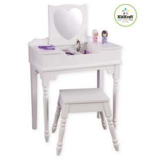 Coiffeuse Et Tabouret Mon cœur   Achat / Vente TABLE ET CHAISE