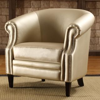 Trenton Gold Metallic Accent Arm Chair