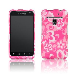 Luxmo LG Revolution Hot Pink with Flower Rubber Coated Case