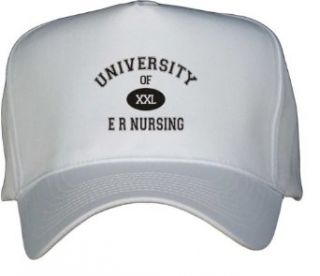 UNIVERSITY OF XXL ER NURSING White Hat / Baseball Cap