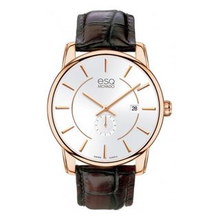 ESQ Mens Rose gold Stainless Steel Capital Watch