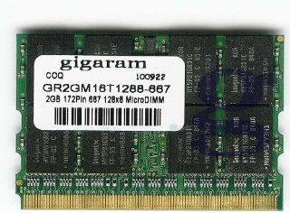 Gigaram 2GB 172pin Fujitsu Lifebook P1610 DDR2 667Mhz
