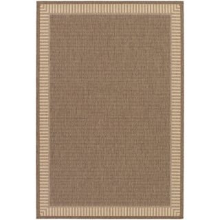 Recife Wicker Stitch Cocoa/ Natural Runner Rug (23 x 710) Today $46
