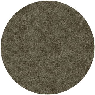 Handmade Posh Grey Round Rug (4 x 4)