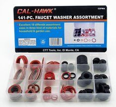 141 pc. Faucet Washer Assortment Kit, 18 Differnt Assorted Sizes