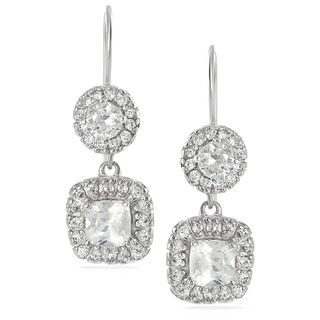 Tressa Collection Sterling Silver Cubic Zirconia Drop Earrings