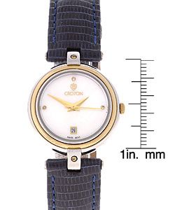 Croton Womans Equator Collection Blue Strap Watch