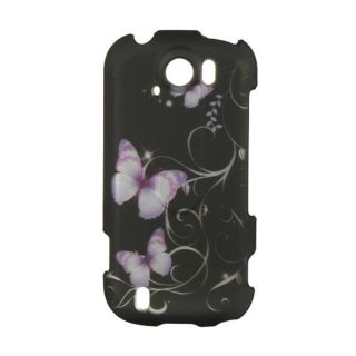 Premium HTC myTouch 4G Slide Black Butterfly Protector Case