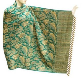Handmade Cotton Shawl With Leaf Design For Casual And