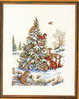 Forest Holiday Tree Counted Cross Stitch 14 143 Arts, Crafts & Sewing