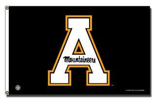 NCAA Appalachian State Mountaineers Gold Block A Car Flag