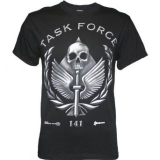 Warfare 2 Task Force 141 Mens T Shirt (Black), XX Large Clothing