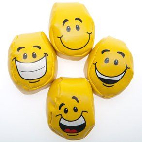 Smiley Face Footbag Toys & Games