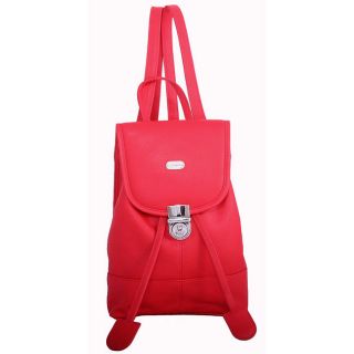 Leatherbay Crimson Red Leather Mini Backpack Today $88.42