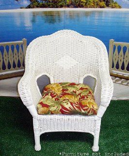 Wicker Furniture Outdoor Patio Chair Cushion   Hawaiian