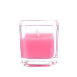  Hot Pink Square Glass Votive (4 Pack) Vot 148