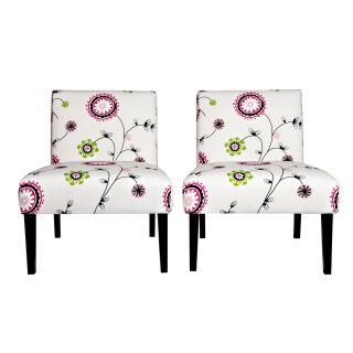 Portfolio Niles Spiral Garden Armless Chair (Set of 2)